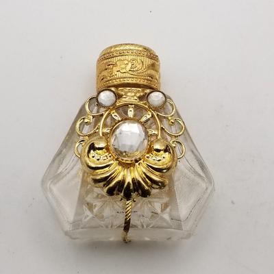 Lot of 14 Vintage Perfume Bottles Parfume Body Talcum Powder Old Spice Tin Glass Metal Locket Pendant Necklace Mushroom Boucheron Birds...