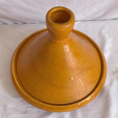 Bright Orange AcTuMorocco Tagine and Complementary Bowl (K-DZ)