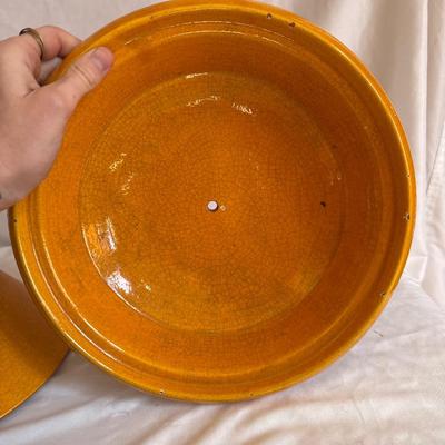 Bright Orange AcTuMorocco Tagine and Complementary Bowl (K-DZ)