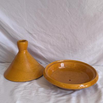Bright Orange AcTuMorocco Tagine and Complementary Bowl (K-DZ)