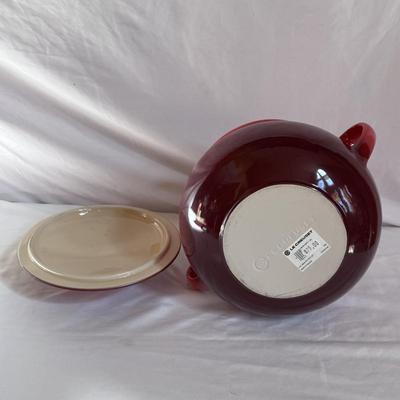 Four Qt. Bean Pot and Rectangular Dish by Le Creuset (K-DZ)