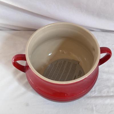 Four Qt. Bean Pot and Rectangular Dish by Le Creuset (K-DZ)