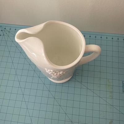 Vintage milk glass pitcher