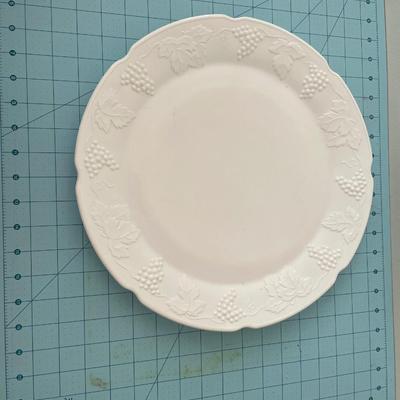 Large milk glass platter