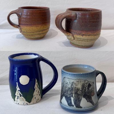 Honey Hill Pottery, Charlie Tefft, & Other Nature Inspired Mugs (K-DZ)