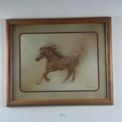 Framed Print of a Horse