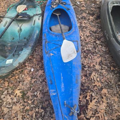 Blue kayak