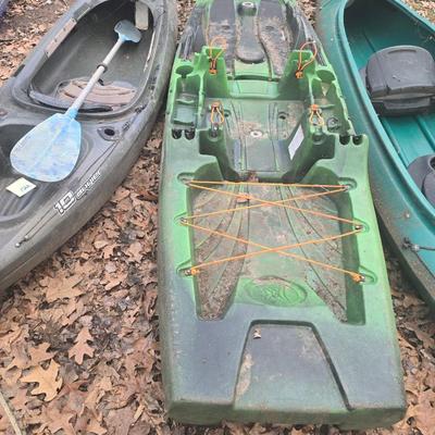 Green kayak