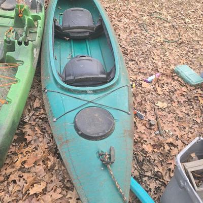 Green 2 man kayak