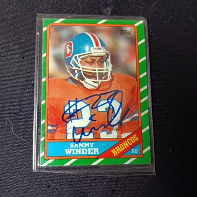 3 AUTOGRAPHED SPORTS CARDS OF FORMER DENVER BRONCO PLAYERS
