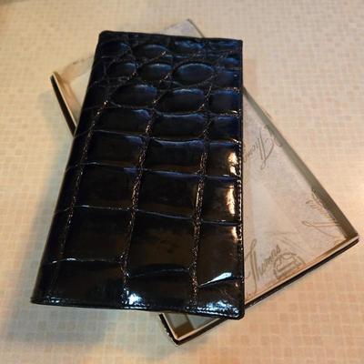Crocodile Skin Coat Wallet