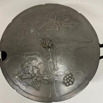 Art Nouveau Leaf Design Soup Tureen Lidded Serving Bowl with Handles