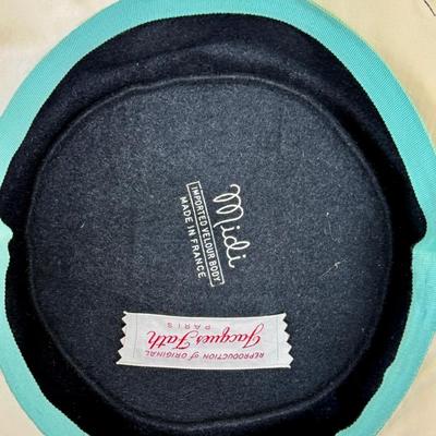 Two VIntage Ladies Hats with hat box