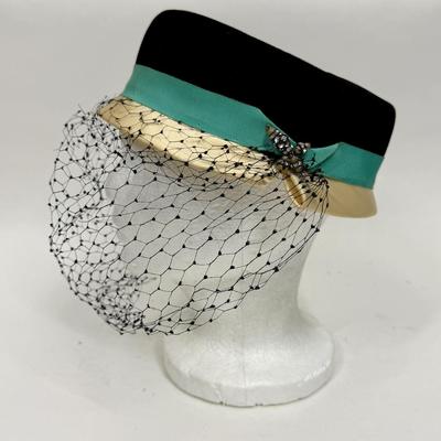 Two VIntage Ladies Hats with hat box