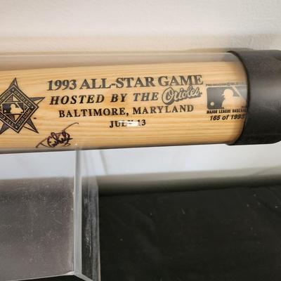 1993 All Star Game Bat Signed