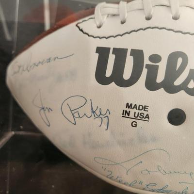 NFL Football Signed By Baltimore Colts Players Lenny Moore Raymond Berry, Gino Marchetti Weeb Ewbank Jim Parker 77 & others