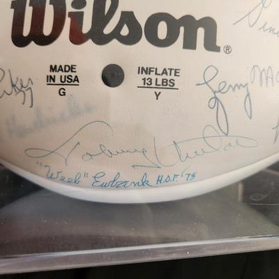 NFL Football Signed By Baltimore Colts Players Lenny Moore Raymond Berry, Gino Marchetti Weeb Ewbank Jim Parker 77 & others