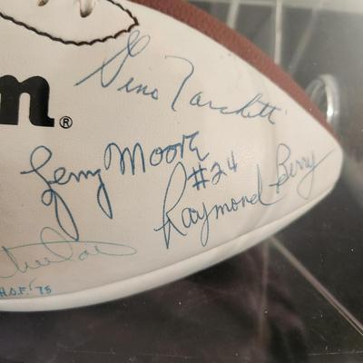 NFL Football Signed By Baltimore Colts Players Lenny Moore Raymond Berry, Gino Marchetti Weeb Ewbank Jim Parker 77 & others