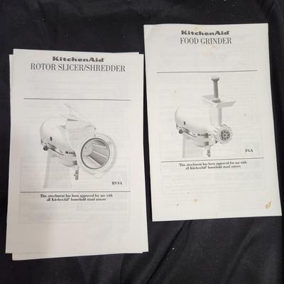 Kitchen Aid Lot 5 Qt Bowl , Stand Mixer Attachment Pack
