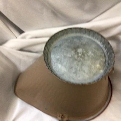 Brown Painted Galvanized Coal Bucket