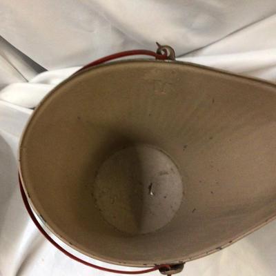 Brown Painted Galvanized Coal Bucket