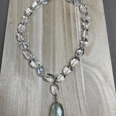 Rock Crystal Sterling Necklace