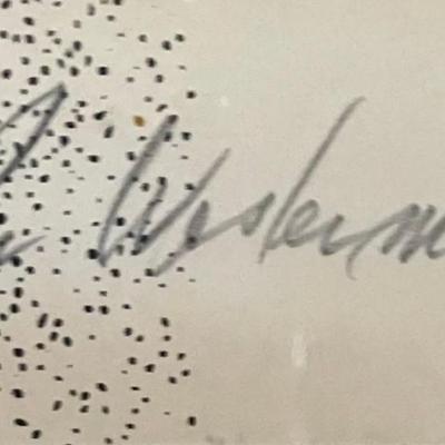 Mid-Century Modern Signed Lithograph by Per Westermann (Denmark)