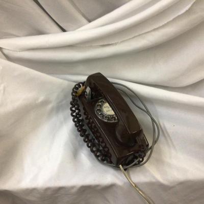 Vintage Brown Rotary Phone
