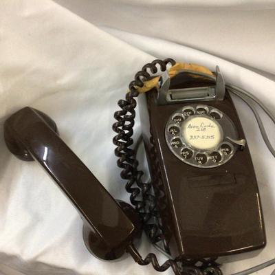 Vintage Brown Rotary Phone