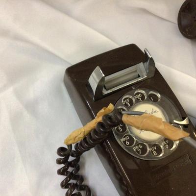 Vintage Brown Rotary Phone