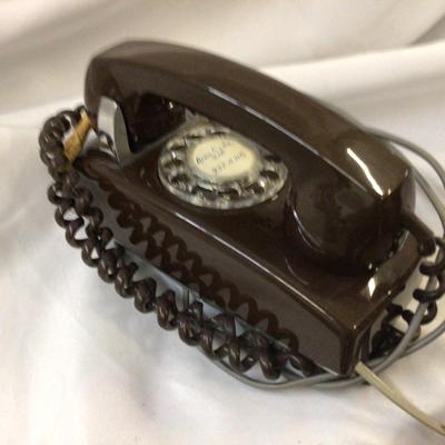 Vintage Brown Rotary Phone