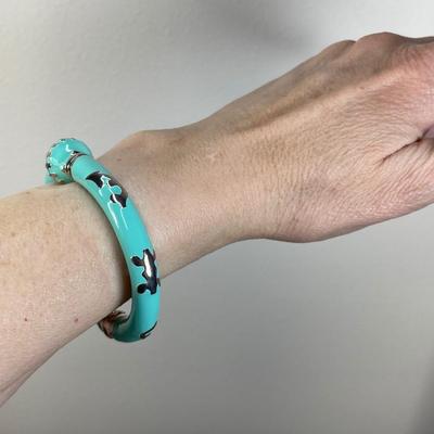 Arte D’Argento Italian enamel and Sterling Bracelet