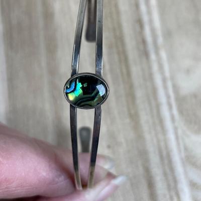 Sterling silver Abalone cuff Bracelet