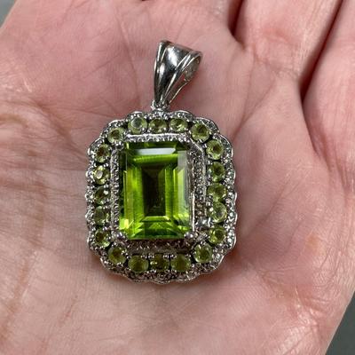 Peridot Sterling Silver Pendant