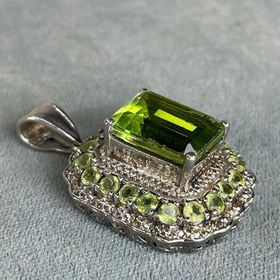 Peridot Sterling Silver Pendant