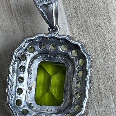 Peridot Sterling Silver Pendant