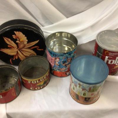 Coffee Can and Tin Lot