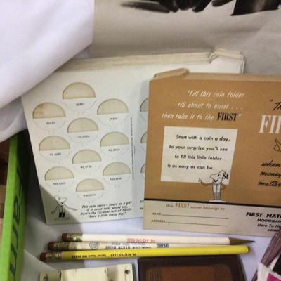 Paper Lot Stamps Advertising Coin Storage