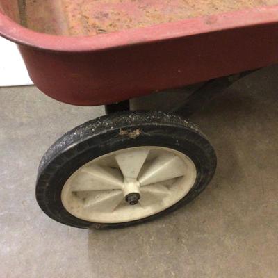 Vintage Metal Red Wagon.