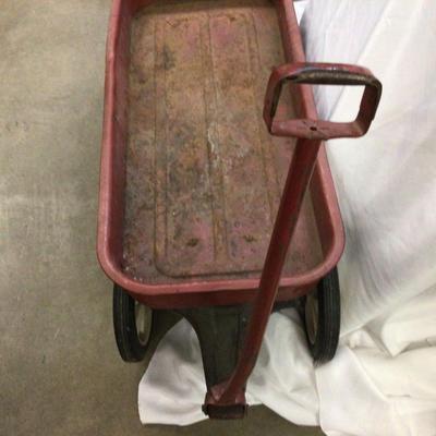 Vintage Metal Red Wagon.