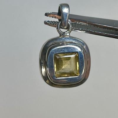 Citrine Sterling silver Pendant