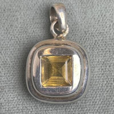 Citrine Sterling silver Pendant