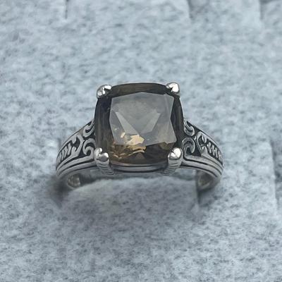 Smoky Quartz Sterling silver Ring 8