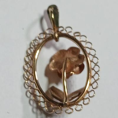Vintage rose necklace charm - Perfect for Mother's Day right around the corner!