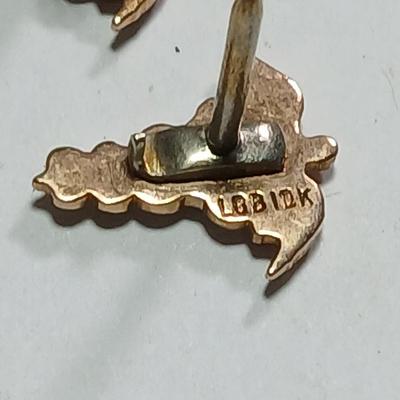 Pair of 10 K marked Veterinarian pins