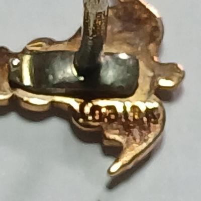 Pair of 10 K marked Veterinarian pins