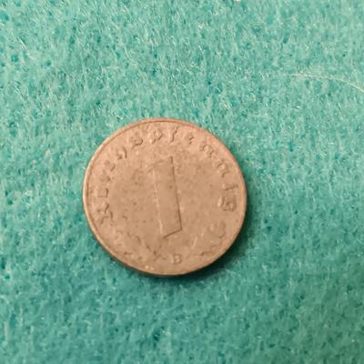 1944 GERMAN THIRD REICH 1 PFENNIG WW2