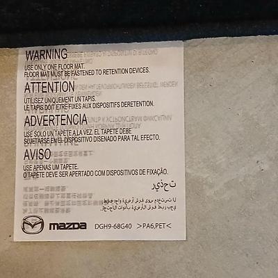 Brand new floor mats for a Mazda CX-30