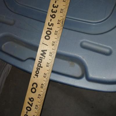 Two large sized storage totes with lids