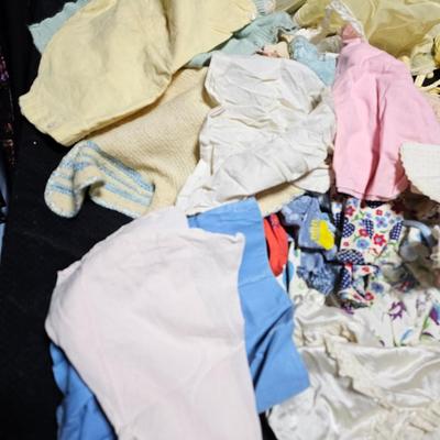Huge lot of vintage baby and baby doll clothes